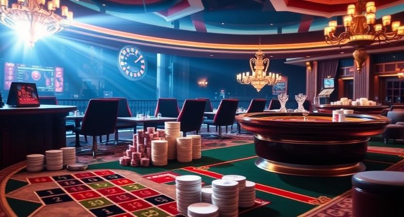 Player account and game selection on TG377